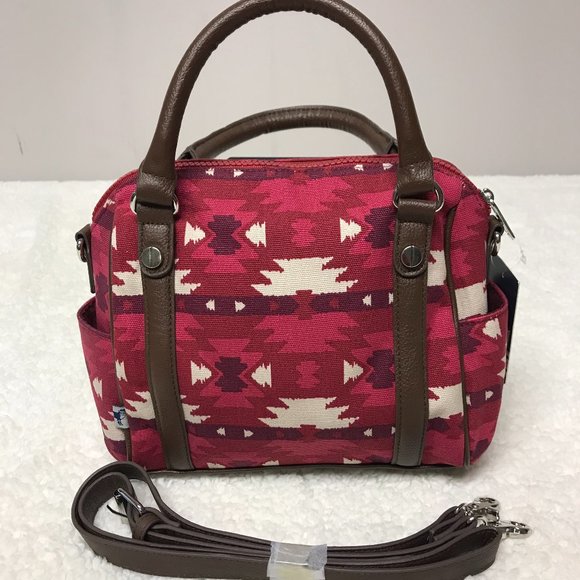 Sloane Ranger Aztec Design Satchel Purse - Picture 1 of 5